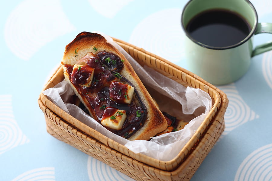 なすの味噌キリトースト