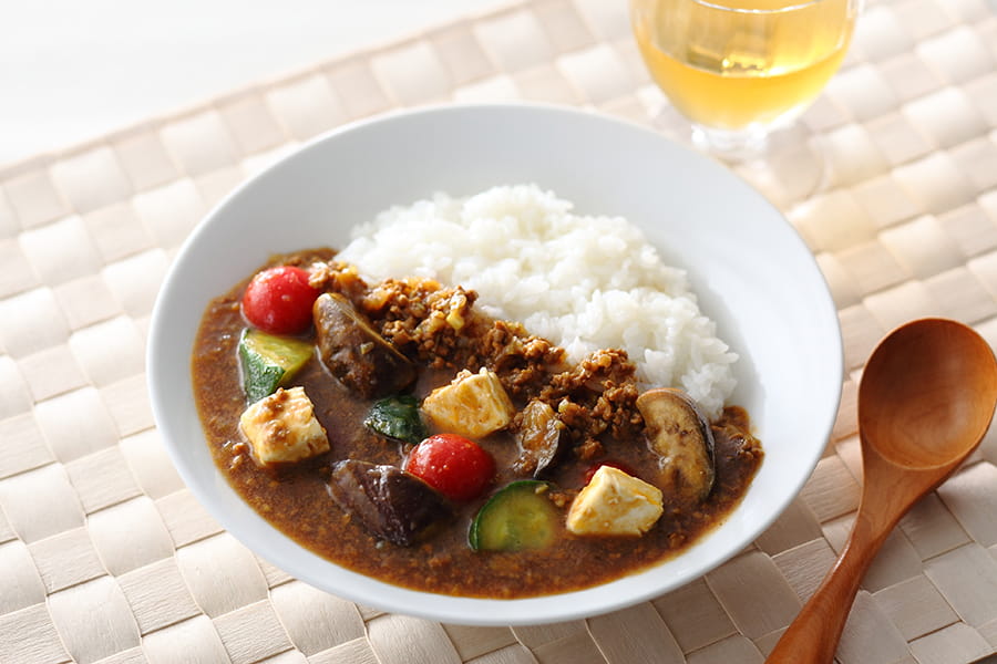 夏野菜のチーズカレー